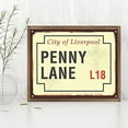 thumbnail image 2 of Penny Lane Sign - 11x14 Unframed Typography Art Print - Great Gift for The Beatles Fans (Printed on Paper, Not Metal), 2 of 6