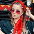 thumbnail image 7 of GILIGEGE Large Square Satin Head Scarf - Silk Hair Scarf Square Hair Bandanas Large Scarf Sleeping Head Wraps for Women Women Solid Satin Square Head Scarf Lightweight Neck Scarves Hair Neckerchief, 7 of 7