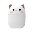 thumbnail image 1 of 1pc 250ml Air Humidifier Cute Aroma Diffuser With Night Light Cold Mist For Bedroom Home Car Plants Purifier Humifier Room Freshener white, 1 of 5