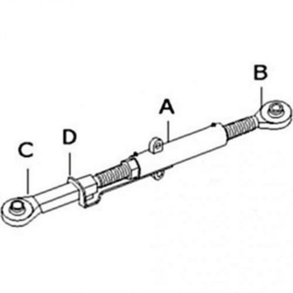 Top Link Assembly - Category 3 fits John Deere 7200 7210 7400 7410 7510 7330 7330 Premium 7420 7430 Premium 7600 7610 7700 7710 7800 7810 RE43703