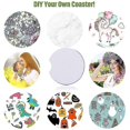 thumbnail image 5 of Sublimation Diy Car Cup Coaster With Absorbent Neoprene, 20 Pieces - Jxlgv, 5 of 5