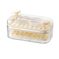 thumbnail image 2 of sunsanly Ice Tray with Lid And Bin Prevent Odors 32 Grids Ice Cube Trays Easy Release Push-type Ice Maker for Freezer Whiskey Cocktail Coffee Tea, 2 of 8