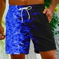 thumbnail image 5 of Summer Savings Clearance! Stamzod Men Beach Shorts Plus Size Quick Dry Hawaii Shorts Flame Digital Print Lightweight Sports Casual Shorts With Drawstring, 5 of 7