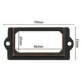 thumbnail image 3 of Bgsha 20Pcs Antique Brass Drawer Label Pull Cabinet Frame Handle File Name Card Holder, 3 of 9