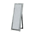 thumbnail image 2 of Faux Crystal Accented Wooden Framed Floor Mirror with Fold Out Back Leg Support, Clear, 2 of 2