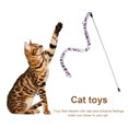 thumbnail image 1 of Funny Cat Stick Feather Pets Teaser Wands Gatito Interacción Persiguiendo Juguetes (Gris) Ehuebsd Para estrenar, 1 of 6