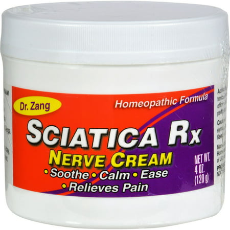 Dr. Zang Sciatica Rx Nerve Cream Homeopathic Formula - 4 (Best Medicine For Sciatic Nerve)
