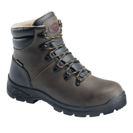 

Avenger Men s 8225 Builder 6 Waterproof Lace-Up Work Boot Steel Toe Brown 9 D(M) US