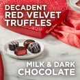 thumbnail image 3 of Russell Stover Valentine's Day Red Velvet Truffle in Milk & Dark Chocolate Candy Heart Gift Box, 9.46 oz. (17 Pieces), 3 of 8