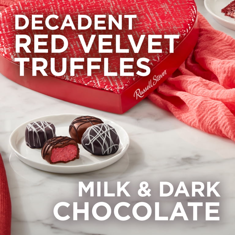 Russell Stover Valentine's Day Red Velvet Truffle in Milk & Dark