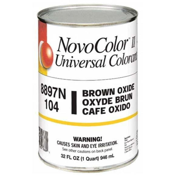 Valspar Brand 76-8897N QT 1 Quart I Brown Oxide NovoColor II