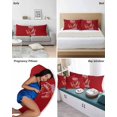 thumbnail image 5 of Valentine's Day King Pillow Cases Set of 2 - Microfiber Bed Throw Pillow Covers, Romantic Goblets Red Love Heart Bow Decorative Lumbar Pillow Cover with Envelope Closure for Sofa/Travel 20"x36", 5 of 6