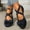 Blue, variant on Hoshose Women's Flats Dressy Shoes Suede Round Toe Comfortable Bowknot Ballet Wedge Shoes Fashion Casual Soft Sole
