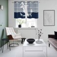 thumbnail image 3 of Navy Blue Anchor Kitchen Curtains Window Panels, Nautical Coastal Abstract Art Insulated Window Treatment Curtain, Grommet Curtains for Bedroom/Living Room/Bathroom, 2 Piece 27.5"Wx39"L, 3 of 8