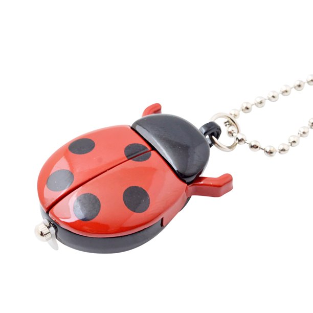 Collar de reloj de bolsillo retro Reloj de bolsillo con forma de insecto manchado multicolor Wmkox8yi sjalhkljlk6265