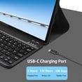 thumbnail image 4 of Keyboard Case for Lenovo Yoga Tab 11.1 2025, Magnetically Detachable Bluetooth Keyboard with Wireless Mouse, 2‑Pack Screen Protectors Included,Green, 4 of 5
