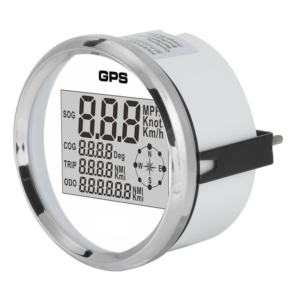 85mm Auto Marine Digital GPS Speedometer Odometer 0-999 knots km/h mph 12V/24V With Backlight 