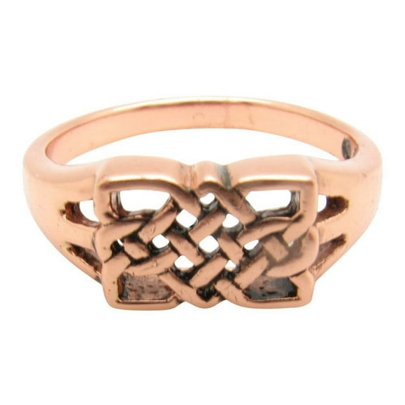 Size 7 Solid copper band ring CTR3391-5/16 of an inch Wide.