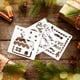thumbnail image 4 of Matsuzay Plantillas navideñas de plástico, 24 Uds., decoraciones navideñas con facilidad y amplias aplicaciones Kits de decoración para fiestas, 4 of 6