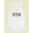 thumbnail image 3 of Spiffy Animals D. Racerback Tank Women -Victoria Borges Designs, Female x-Small, 3 of 4
