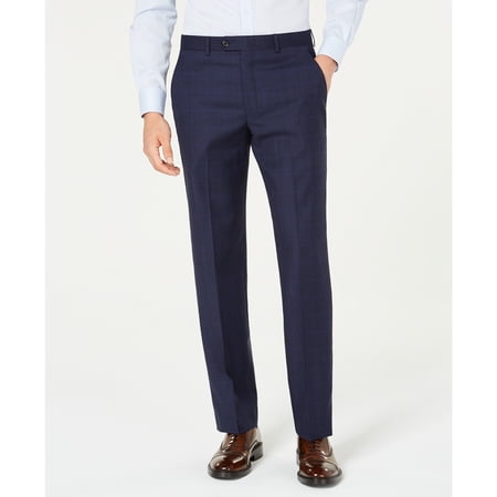 Lauren Ralph Lauren Men Classic-Fit Stretch Flat Front Suit Pants Blue B4HP $190 (40,32 in)