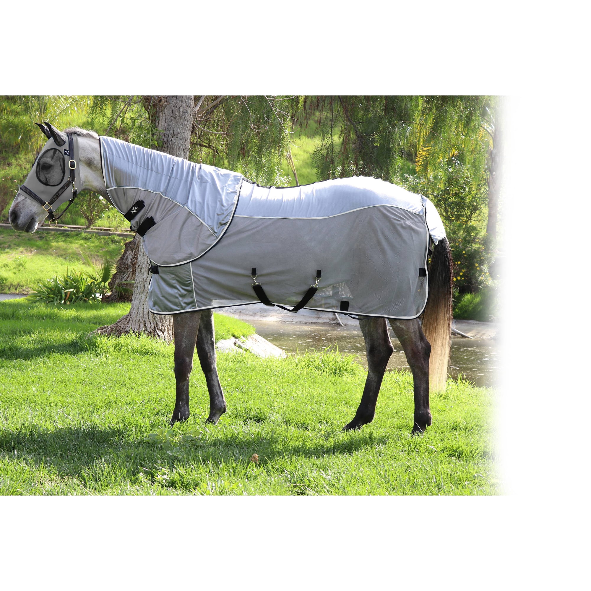 Professional's Choice Mesh Comfort Fly Sheet Charcoal/Black / 84"