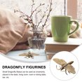 thumbnail image 3 of Brass Small Dragonfly Statue Desktop Handicraft Dragonfly Figurine Desk Decor, 3 of 8