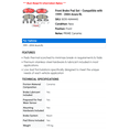 thumbnail image 2 of Front Brake Pad Set - Compatible with 1999 - 2004 Acura RL 2000 2001 2002 2003, 2 of 2
