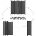 thumbnail image 6 of GOJOOASIS Room Dividers Folding Privacy Screens 4 Panel Partition (Grey), 6 of 6