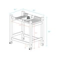 thumbnail image 2 of Casual Home Wooden Rolling Pants Trolley with 16 Hangers, 2 of 12