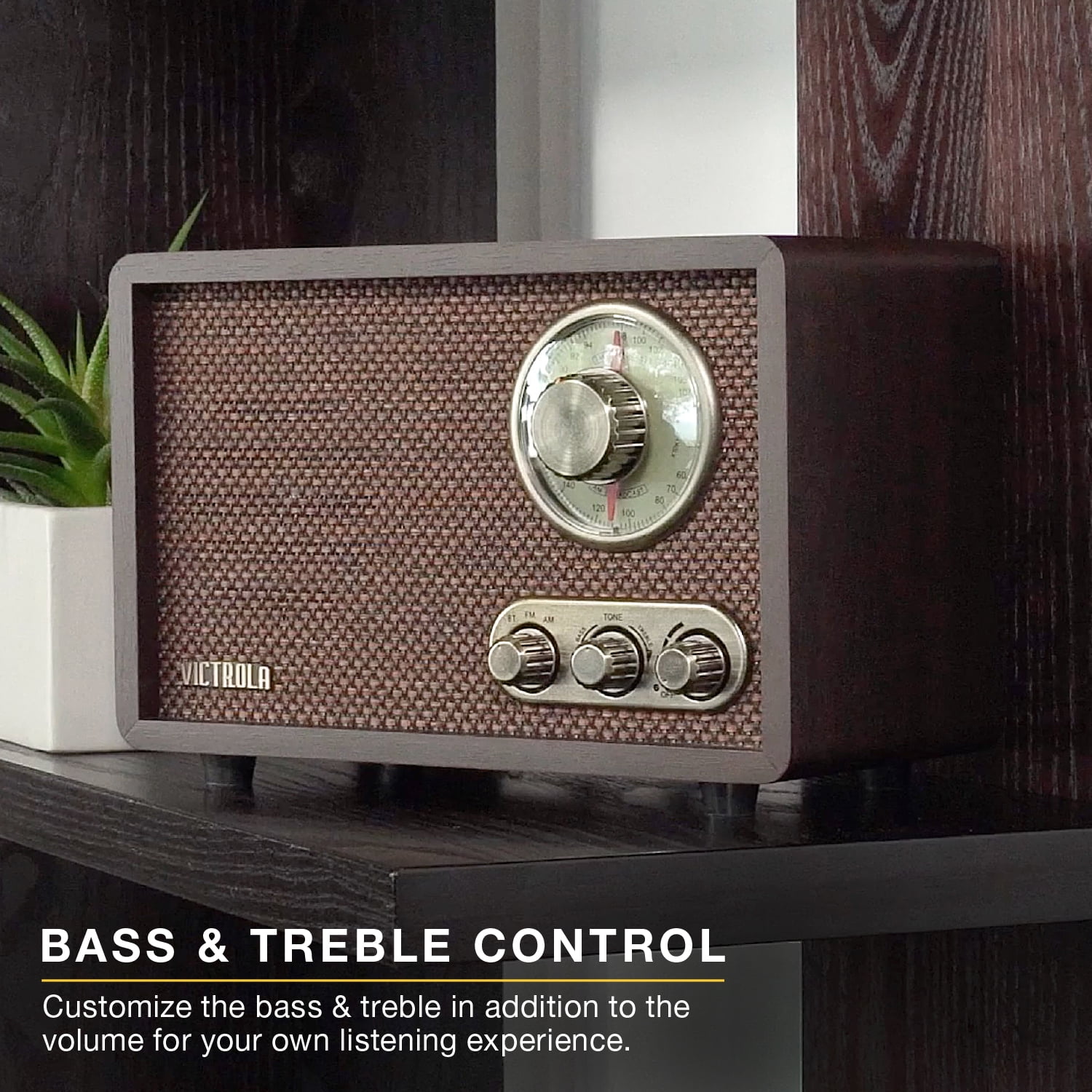 Victrola Willow Wood Bluetooth Radio