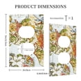 thumbnail image 5 of Kll Ducks And Flowers Wall Plate,Gloss Finish,Standard Size 1 - 5" X 3", Polycarbonate Thermoplastic,Electric Receptacle Plug Covers, 5 of 8