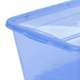 thumbnail image 3 of Life Story 5.5 Quart Rectangular Blue Plastic Storage Container Box (24 Pack), 3 of 8
