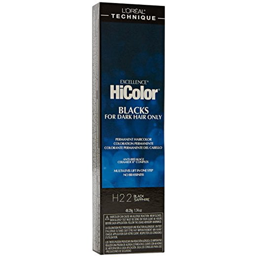 loreal hicolor blue black