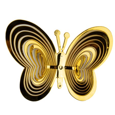 GYZEE Metal 3D Butterfly Wind Spinner Hanging Wind Chime Outdoor Home Garden Decor