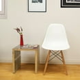 thumbnail image 2 of Mod Made Paris Tower Dining Side Chair With Wood Legs- Set Of 2 (White), 2 of 10