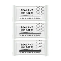 KQJQS White Seal Putty Waterproof Duct Seal Repair Sealing Clay, Quick Mending Mud for Drain Connection, Wall Hole, Air Conditioning Hole(3 Pcs) ﻿