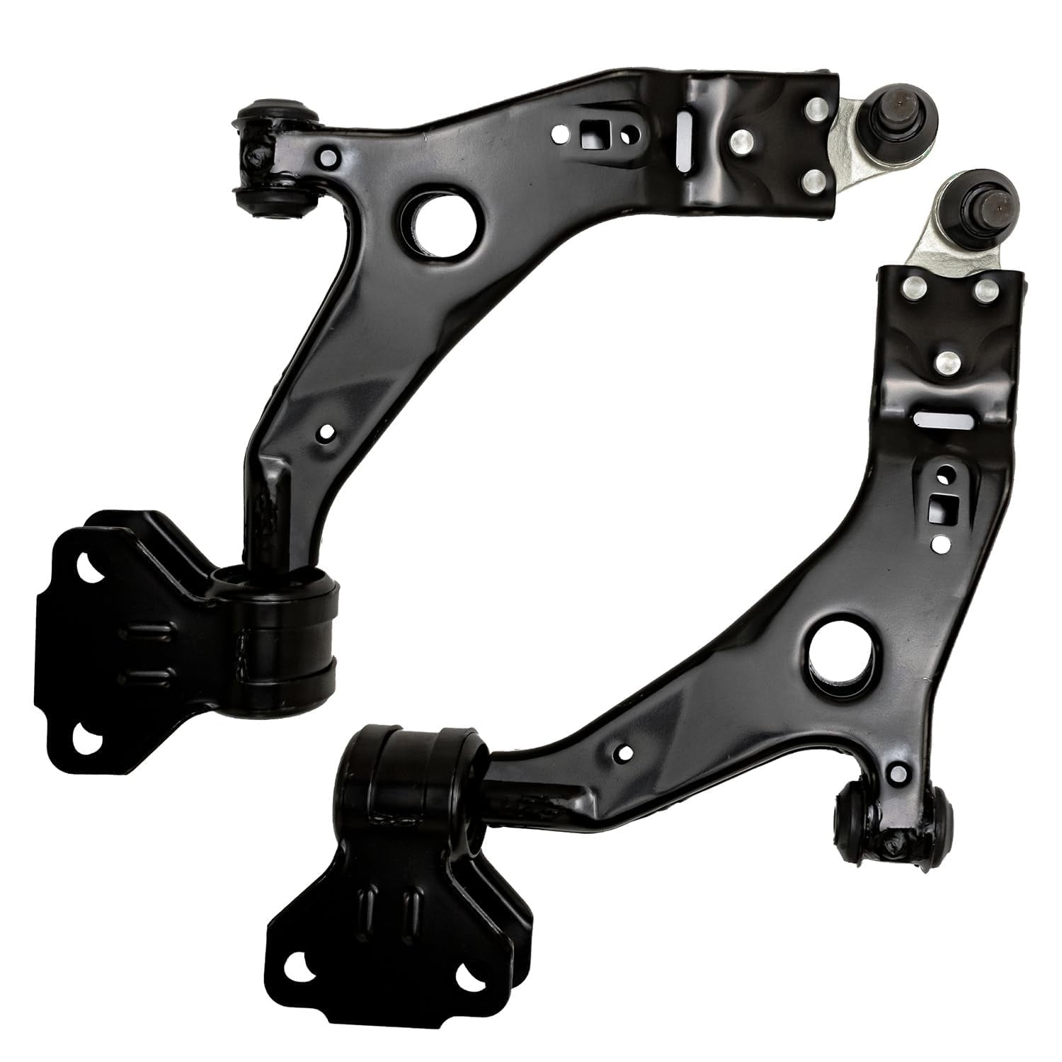 Detroit Axle - Front End 8pc Suspension Kit for 2013-2018 Ford Escape, 2 Lower Control Arms w/Ball Joints Inner & Outer 4 Tie Rod Ends 2 Boots Replacement 2014 2015 2016 2017 Escape