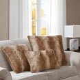 thumbnail image 3 of Home Essence Marselle Faux Fur Euro Pillow, 25x25'', Tan, 3 of 3