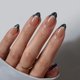 thumbnail image 1 of Lámpara BtartBox de gel negro curable con punta francesa Press On Nails, 1 of 7