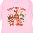 thumbnail image 4 of Inktastic Barnyard Cutie I'm Two Birthday Boys or Girls Long Sleeve Toddler T-Shirt, 4 of 5