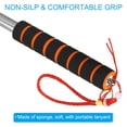 thumbnail image 3 of Unique Bargains Telescopic Handheld Flagpoles 2.5M Sponge Handle Pole w Clips 10 Sections Orange, 3 of 7