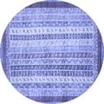 thumbnail image 1 of Ahgly Company Indoor Round Abstract Blue Modern Area Rugs, 6' Round, 1 of 4
