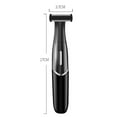 thumbnail image 3 of 4-in-1 Electric Shaver & Trimmer Kit, Rechargeable Grooming Set with LCD Display, Includes Nose Hair, Eyebrow & Body Hair Trimmer Heads, Waterproof Wet/Dry Use - Black, 3 of 7