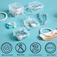 thumbnail image 3 of Pure Future 32 Pieces Small Plastic Bead Storage Containers and Organizer，Transparent Boxes with Hinged Lid, Clear Craft Supply Box for DIY Art Craft Accessor, Diamonds，Jewelry, 3 of 8