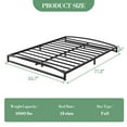 thumbnail image 3 of Kojooin Base de Cama con Plataforma de Metal Resistente de 6 Pulgadas con Diseño de Arco, Fácil Montaje, Gran Capacidad de Carga, Almacenamiento Debajo de la Cama, No Necesita Box Spring, 3 of 6