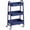 Blue, variant on ZUNMOS 3 Tier Rolling Cart, Metal Utility Storage Cart with Lockable Wheels for Livingroom, Bathroom, Kitchen & Narrow Spaces, White
