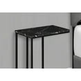thumbnail image 7 of C-shaped End/Side Table - Brown Laminate & Black Metal for Living Room, Bedroom, Modern, 7 of 7