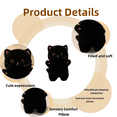 thumbnail image 3 of Black Cat Plush Realistic Cat Stuffed Animal Cute Animal Plush Birthday Christmas Gift for Girlfriend, 3 of 4