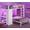 White, variant on Twin Over Full Bunk Bed with Desk,5 Drawers,Bunk Beds Twin Over Full Size with LED Lights & Charging Station,Storage Pockets,Safety Guardrails, Metal Bunk Beds,Space-Saving